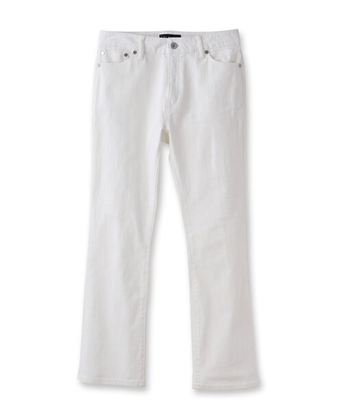 INDIVI（インディヴィ）の「◆【トレンド/洗える】ハイストレッチ セミフレアデニムパンツ（デニムパンツ・レディース・ホワイト系/ブルー/ネイビー・03/05/12/13/15 /17/19/34/36/38/40/42）」の12枚目の写真