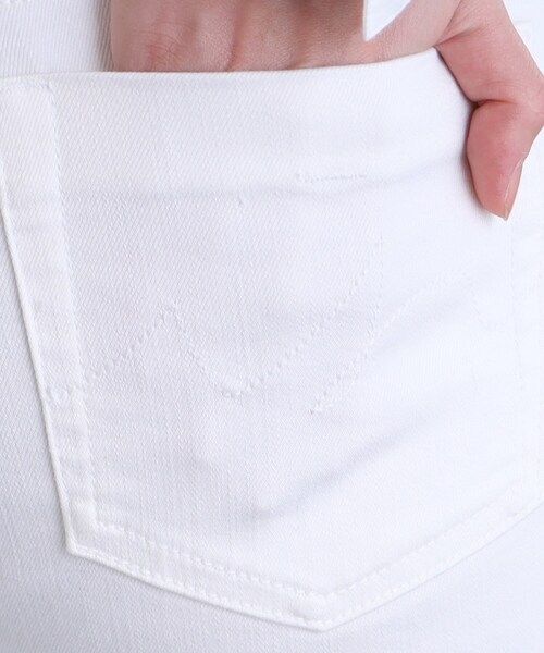 INDIVI（インディヴィ）の「◆【トレンド/洗える】ハイストレッチ セミフレアデニムパンツ（デニムパンツ・レディース・ホワイト系/ブルー/ネイビー・03/05/12/13/15 /17/19/34/36/38/40/42）」の13枚目の写真