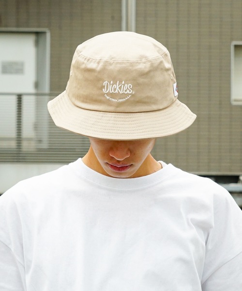 Dickies(ディッキーズ)の「【DICKIES/ディッキーズ】スマイルロゴ 刺繍 バケットハット(ハット・メンズ・ベージュ/ブラック/ホワイト・FREE)」の21枚目の写真