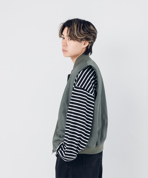 kutir（クティール）の「ボーダーロンT（Tシャツ/カットソー・レディース・杢グレー/ブラック/ネイビー・MEDIUM/LARGE）」の4枚目の写真