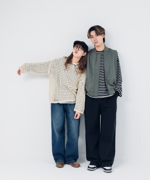 kutir（クティール）の「ボーダーロンT（Tシャツ/カットソー・レディース・杢グレー/ブラック/ネイビー・MEDIUM/LARGE）」の8枚目の写真