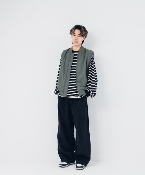 kutir（クティール）の「ボーダーロンT（Tシャツ/カットソー・レディース・杢グレー/ブラック/ネイビー・MEDIUM/LARGE）」の5枚目の写真