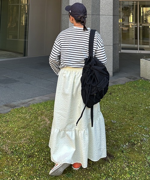 kutir（クティール）の「ボーダーロンT（Tシャツ/カットソー・レディース・杢グレー/ブラック/ネイビー・MEDIUM/LARGE）」の17枚目の写真