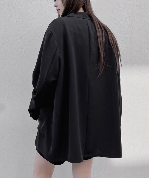 Figments（フィグメンツ）の「ビッグテーラードジャケット（テーラードジャケット・レディース・ブラック・FREE）」の7枚目の写真