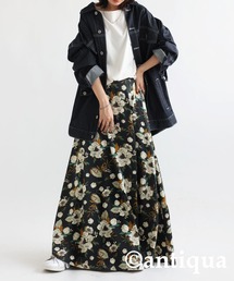 花柄スカート