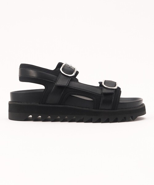 tk.TAKEO KIKUCHI(ティーケータケオキクチ)の「◆【WEB限定】ダブルストラップシャークソールサンダル(サンダル・メンズ・ブラック・55/65/75)」の4枚目の写真