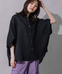 Munich | 60sライトフレンチリネンビッグシャツ(シャツ/ブラウス)