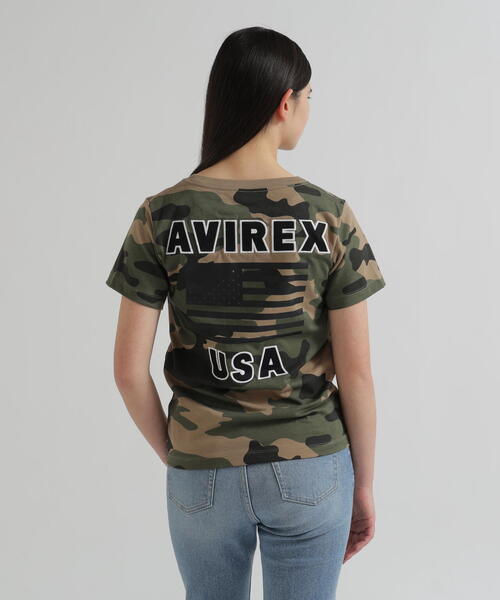 AVIREX（アヴィレックス）の「【WEB&DEPOT限定】AVIREX/アヴィレックス/ 半袖 クルーネック Tシャツ 星条旗/ S/S CREW NECK T-SHIRT STAR SPANGLED BANNER（Tシャツ/カットソー・メンズ・ネイビー/ホワイト系2/オリーブ系1/ピンク/ブラック系その他・XL/M/L/F/2XL）」の20枚目の写真