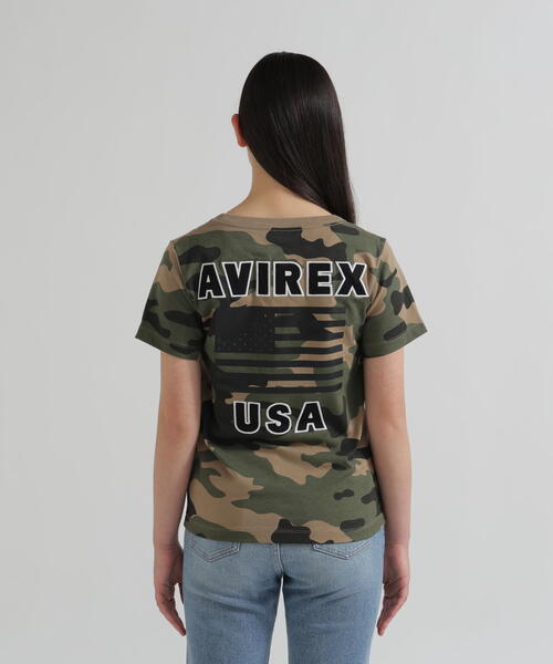 AVIREX（アヴィレックス）の「【WEB&DEPOT限定】AVIREX/アヴィレックス/ 半袖 クルーネック Tシャツ 星条旗/ S/S CREW NECK T-SHIRT STAR SPANGLED BANNER（Tシャツ/カットソー・メンズ・ネイビー/ホワイト系2/オリーブ系1/ピンク/ブラック系その他・XL/M/L/F/2XL）」の17枚目の写真