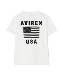 AVIREX（アヴィレックス）の「【WEB&DEPOT限定】AVIREX/アヴィレックス/ 半袖 クルーネック Tシャツ 星条旗/ S/S CREW NECK T-SHIRT STAR SPANGLED BANNER（Tシャツ/カットソー）」