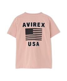 AVIREX（アヴィレックス）の「【WEB&DEPOT限定】AVIREX/アヴィレックス/ 半袖 クルーネック Tシャツ 星条旗/ S/S CREW NECK T-SHIRT STAR SPANGLED BANNER（Tシャツ/カットソー）」