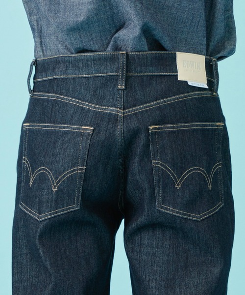 EDWIN(エドウィン)の「EDWIN エドウィン【夏用】COOL レギュラーストレート デニムパンツ ジーンズ 涼しい(デニムパンツ・メンズ・ダークインディゴブルー/ベージュ/ブラック/チャコールグレー/インディゴブルー/その他2/その他1/ライトグレー/グレー系その他/ブルー・28/31/29/33/32/30/34/36)」の16枚目の写真