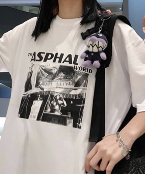 Sibra(シブラ)の「半袖プリントTシャツ(Tシャツ/カットソー・レディース・ブラック/ホワイト・M)」の4枚目の写真