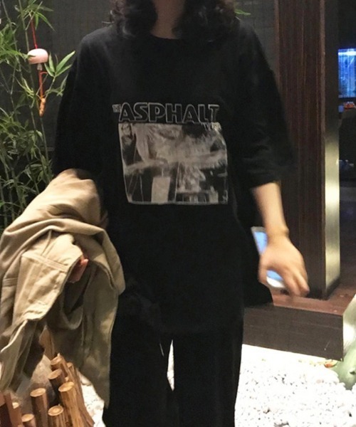 Sibra(シブラ)の「半袖プリントTシャツ(Tシャツ/カットソー・レディース・ブラック/ホワイト・M)」の16枚目の写真