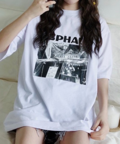 Sibra(シブラ)の「半袖プリントTシャツ(Tシャツ/カットソー・レディース・ブラック/ホワイト・M)」の17枚目の写真