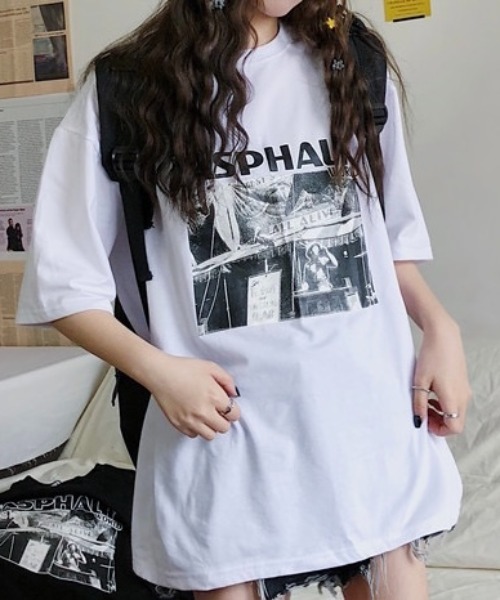 Sibra(シブラ)の「半袖プリントTシャツ(Tシャツ/カットソー・レディース・ブラック/ホワイト・M)」の19枚目の写真
