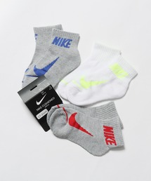 NIKE（ナイキ）の「NIKE/ナイキ SIMPLE SWOOSH HBR ANKLE 3P 靴下（ソックス/靴下・キッズ）」