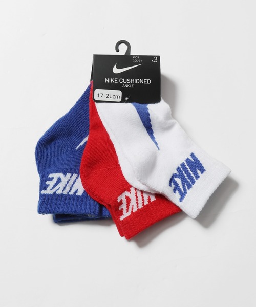 NIKE（ナイキ）の「NIKE/ナイキ SIMPLE SWOOSH HBR ANKLE 3P 靴下（ソックス/靴下・キッズ・その他1/その他2・17-21cm）」の2枚目の写真