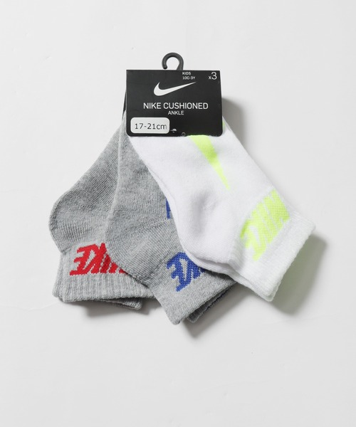 NIKE（ナイキ）の「NIKE/ナイキ SIMPLE SWOOSH HBR ANKLE 3P 靴下（ソックス/靴下・キッズ・その他1/その他2・17-21cm）」の8枚目の写真