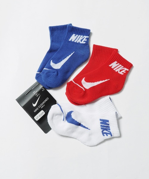 NIKE（ナイキ）の「NIKE/ナイキ SIMPLE SWOOSH HBR ANKLE 3P 靴下（ソックス/靴下・キッズ・その他1/その他2・17-21cm）」の7枚目の写真