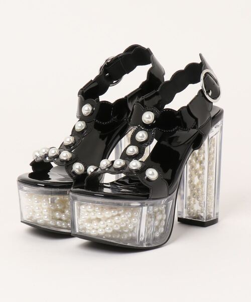 JUST ABOUT（ジャストアバウト）の「クリアヒールパールモチーフ 