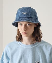 【PENNEY'S】ペニーズ キツネ/ペニーズ フォックス/THE FOX ワンポイントワッペン バケットハット/デニムハット