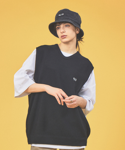 【PENNEY'S】ペニーズ キツネ/ペニーズ フォックス/THE FOX ワンポイントワッペン バケットハット/デニムハット（ハット）｜ABAHOUSE（アバハウス）