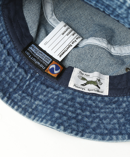 【PENNEY'S】ペニーズ キツネ/ペニーズ フォックス/THE FOX ワンポイントワッペン バケットハット/デニムハット（ハット）｜ABAHOUSE（アバハウス）