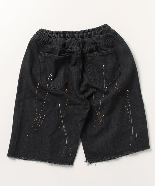 .KOM（ドットコム）の「『.KOM/ドットケーオーエム』ペンキ飛ばしダメージデニムショーツ【Y】【CN】（デニムパンツ・メンズ・ブルー/ブラック・3L/XL）」の11枚目の写真