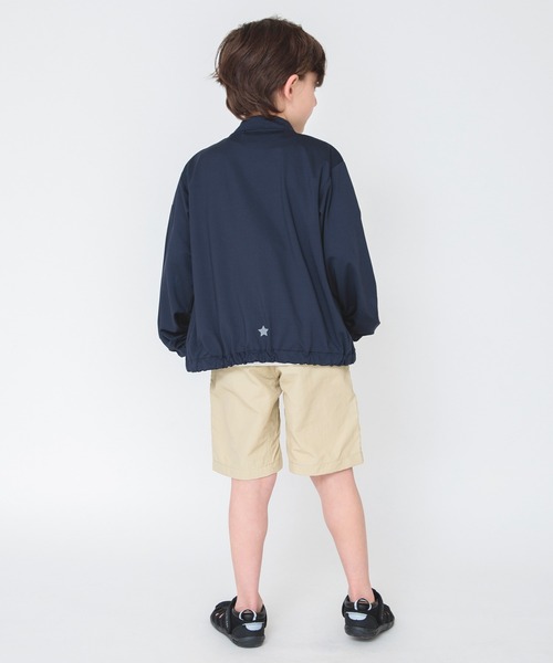 BRANSHES（ブランシェス）の「【吸水速乾/リフレクター】スクールジャケット（ブルゾン・キッズ・ネイビー/オレンジ・110/150/90/130/140/120/100）」の6枚目の写真