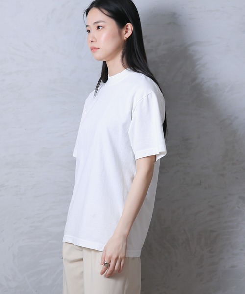 WAIPER.inc(ワイパーインク)の「LOS ANGELES APPAREL 6.5オンス ガーメント ダイ クルーネックTシャツ(Tシャツ/カットソー・メンズ・ベージュ/セージグリーン/ピンク系その他/ネイビー/イエロー/グレー/オリーブ/オフホワイト・L/XL/M/S)」の2枚目の写真
