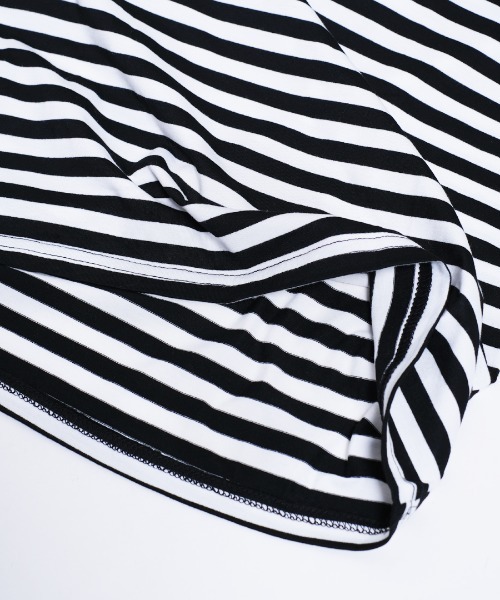 shopnikoniko（ショップニコニコ）の「ハート  ボーダー Tシャツ 半袖 韓国  赤 緑 ボーダーT（Tシャツ/カットソー・レディース・グリーン/ブラック/レッド/イエロー・フリー）」の16枚目の写真