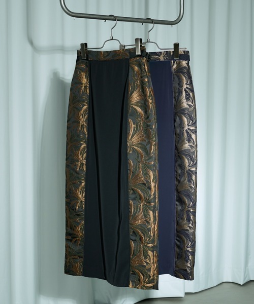 Ezick（エジック）の「Jacquard line ナロースカート（スカート・レディース・ネイビー/ブラック・FREE）」の17枚目の写真