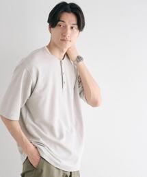 green label relaxing | カノコスムース ヘンリーネック Tシャツ(Tシャツ/カットソー)