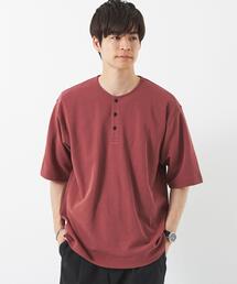 green label relaxing | カノコスムース ヘンリーネック Tシャツ(Tシャツ/カットソー)