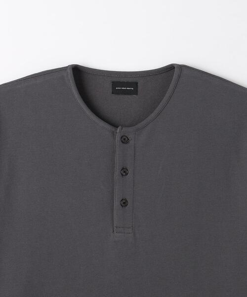 green label relaxing（グリーンレーベルリラクシング）の「カノコスムース ヘンリーネック Tシャツ（Tシャツ/カットソー・メンズ・ダークグレー/ライトグレー/ワインレッド・S/M/XL/L）」の13枚目の写真