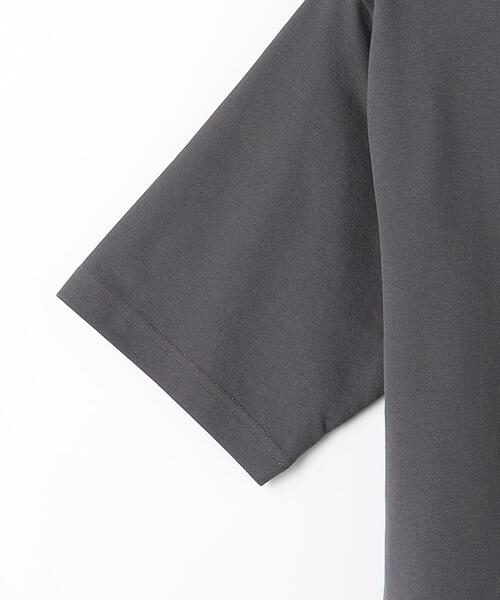 green label relaxing（グリーンレーベルリラクシング）の「カノコスムース ヘンリーネック Tシャツ（Tシャツ/カットソー・メンズ・ダークグレー/ライトグレー/ワインレッド・S/M/XL/L）」の5枚目の写真