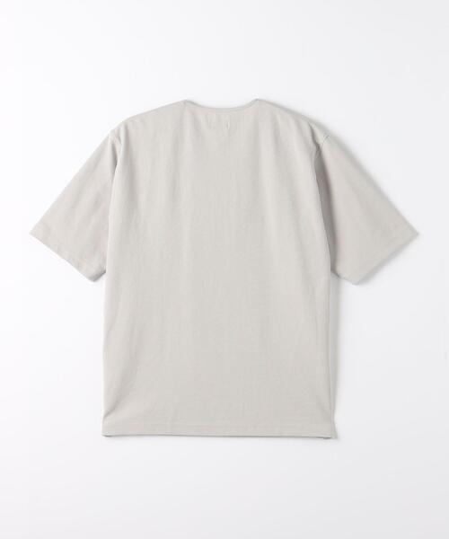 green label relaxing（グリーンレーベルリラクシング）の「カノコスムース ヘンリーネック Tシャツ（Tシャツ/カットソー・メンズ・ダークグレー/ライトグレー/ワインレッド・S/M/XL/L）」の19枚目の写真