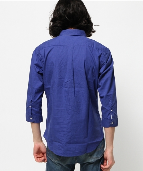 CIAOPANIC TYPY（チャオパニックティピー）の「綿麻ピンOX7分BDシャツ（シャツ/ブラウス・メンズ・ホワイト/ネイビー/イエロー/ブルー・SMALL/MEDIUM/LARGE）」の7枚目の写真