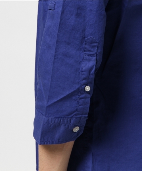 CIAOPANIC TYPY（チャオパニックティピー）の「綿麻ピンOX7分BDシャツ（シャツ/ブラウス・メンズ・ホワイト/ネイビー/イエロー/ブルー・SMALL/MEDIUM/LARGE）」の9枚目の写真