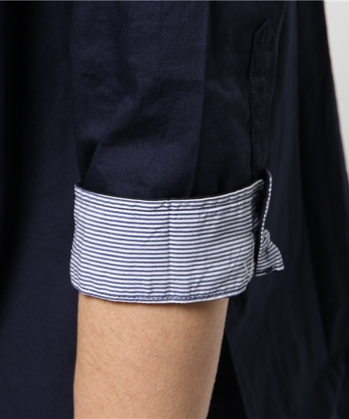 CIAOPANIC TYPY（チャオパニックティピー）の「綿麻ピンOX7分BDシャツ（シャツ/ブラウス・メンズ・ホワイト/ネイビー/イエロー/ブルー・SMALL/MEDIUM/LARGE）」の18枚目の写真