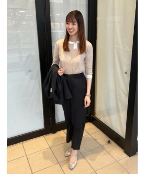 Perfect Suit FActory(パーフェクトスーツファクトリー)の「バイカラー リボンニット グレー/ベージュ(ニット/セーター・レディース・ライトグレー/ベージュ・L/S/M)」の19枚目の写真