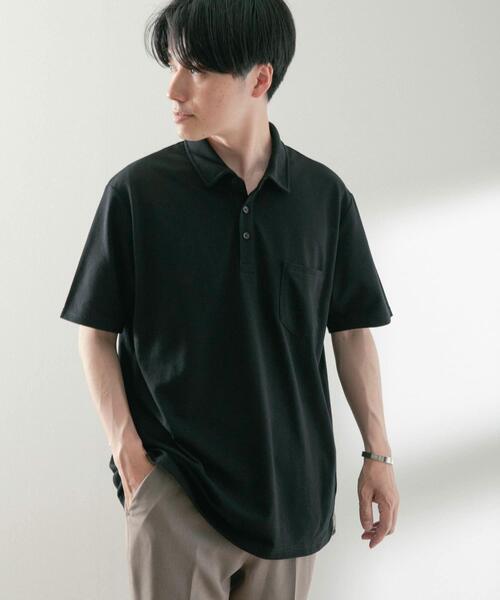 ITEMS URBANRESEARCH（アイテムズ アーバンリサーチ）の「TCカノコ ポロシャツ（ポロシャツ・メンズ・ブラック/グレー/グリーン/ネイビー・MEDIUM/LARGE）」の12枚目の写真