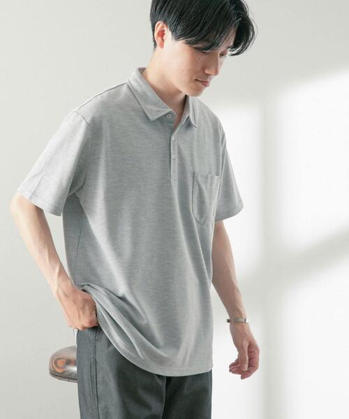 ITEMS URBANRESEARCH（アイテムズ アーバンリサーチ）の「TCカノコ ポロシャツ（ポロシャツ・メンズ・ブラック/グレー/グリーン/ネイビー・MEDIUM/LARGE）」の21枚目の写真