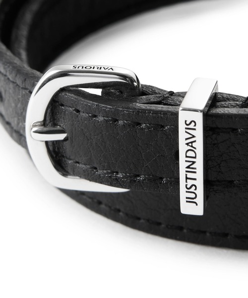 JUSTIN DAVIS（ジャスティンデイビス）の「"FENRIR" Narrow Leather Braceret（ブレスレット・メンズ・シルバー・SMALL/MEDIUM）」の2枚目の写真