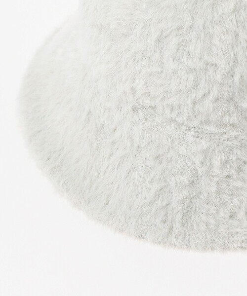 Ray BEAMS（レイビームス）の「Ray BEAMS / シャギー ベルハット（ハット・レディース・ブラック/ライトグレー・ONE SIZE）」の8枚目の写真