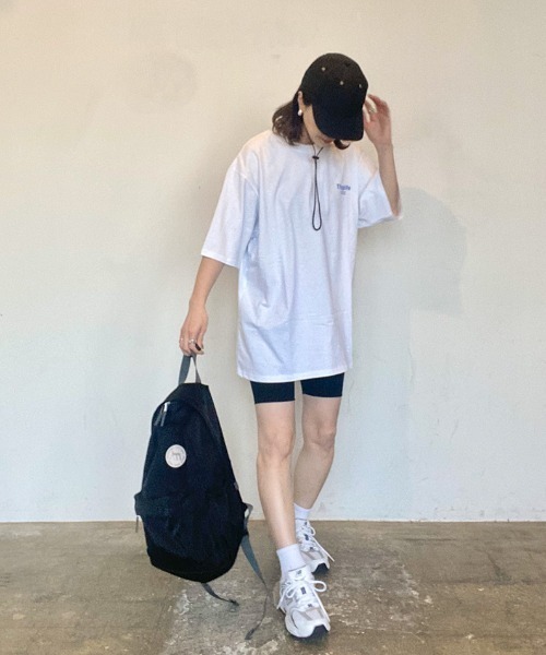 ISOOK(アイスー)の「バックプリントオーバーTシャツ(kiharu select) / ロゴT バックロゴ オーバーサイズTシャツ(Tシャツ/カットソー・レディース・ホワイト・FREE)」の5枚目の写真