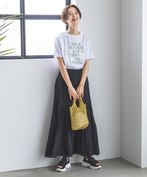 LEPSIM（レプシィム）の「カラーロゴT　906310（Tシャツ/カットソー・レディース・グレー/オフホワイト/ホワイト・FREE）」の11枚目の写真