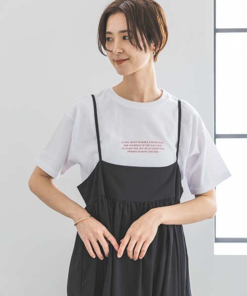 LEPSIM（レプシィム）の「カラーロゴT　906310（Tシャツ/カットソー・レディース・グレー/オフホワイト/ホワイト・FREE）」の4枚目の写真