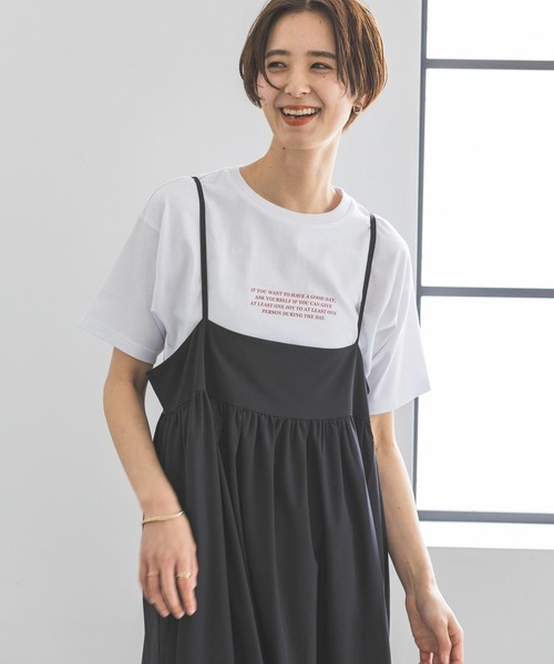 LEPSIM（レプシィム）の「カラーロゴT　906310（Tシャツ/カットソー・レディース・グレー/オフホワイト/ホワイト・FREE）」の5枚目の写真